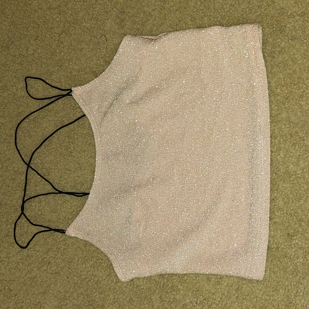 Sparkling crop top. Size xs